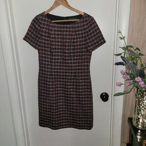 Brooksbrothers Tweed Plaid Boucle Sheath Dress